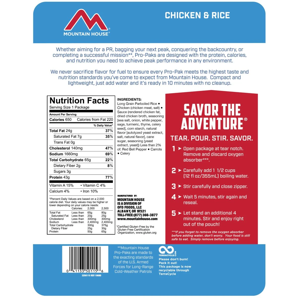 Mountain House Chicken & Rice - Pro-Pak - Image 2