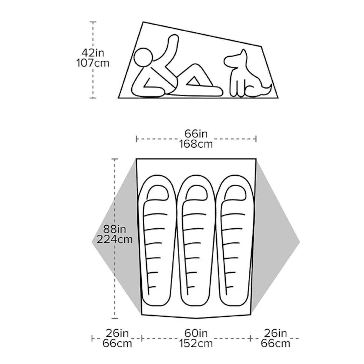 Big Agnes Tiger Wall UL3 Solution Dye - Image 5