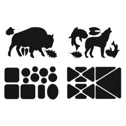 GEAR AID Gear Patches - Wildlife - Black