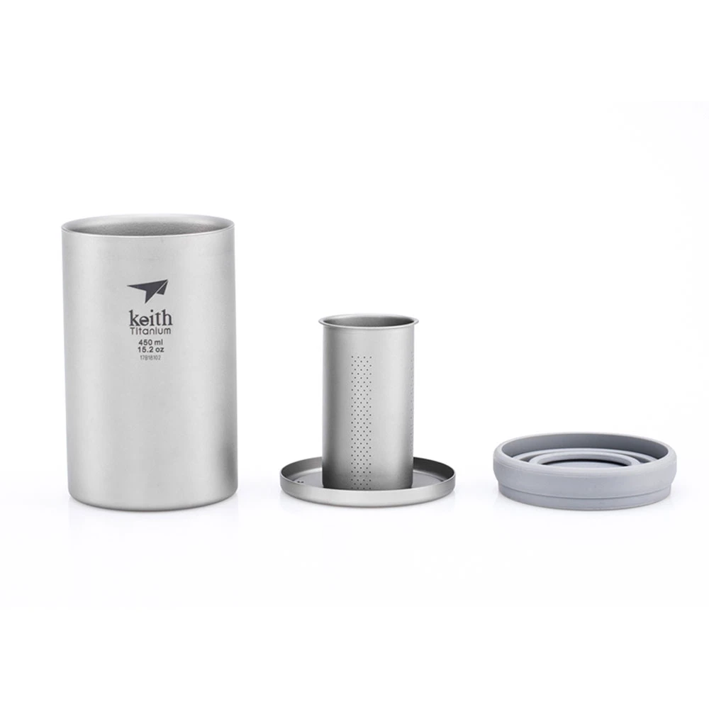 Keith Titanium Office Mug With Tea Infuser - Image 3