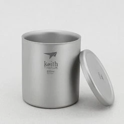 Keith Double-Wall Titanium Mug With Lid